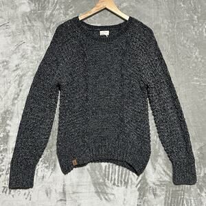 NWT Simply Southern Sweater Womens XL Gray Crewneck Pullover Slouchy Cabincore